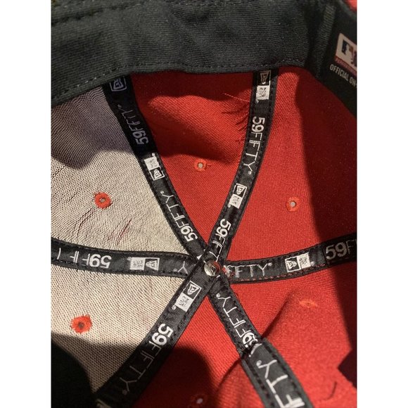 Arizona Diamondbacks MLB New Era 59FIFTY Size 7 1/2‎ Red Fitted Hat - Picture 11 of 12